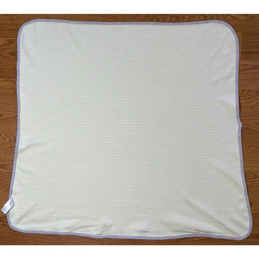 Carters Precious Firsts Lime Green Baby Blanket Swaddle Cotton Stretch Knit READ